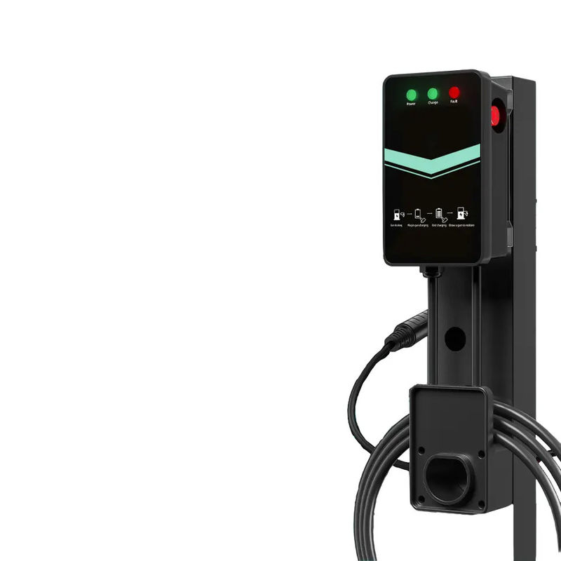 Ευρωπαϊκό Πρότυπο 7kw Type2 32A AC Στον τοίχο τοποθετημένος σταθμός φόρτισης EV για το σπίτι
