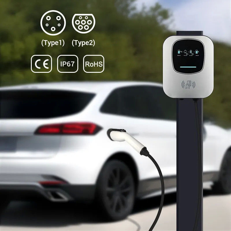 Προσαρμόστε τοποθετημένο EV χρωμάτων 11kw το γρήγορο σταθμό χρέωσης χρέωσης τοίχος για το σπίτι