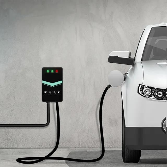 Ένδειξη LED σταθμού φόρτισης EV 48A Τύπος 1 για οικιακό πιστόλι στον τοίχο
