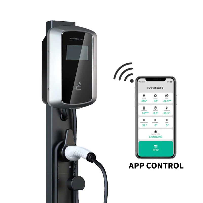 Κάρτα RFID WiFi Bluetooth Στον τοίχο τοποθετημένος σταθμός φόρτισης ηλεκτρικών οχημάτων