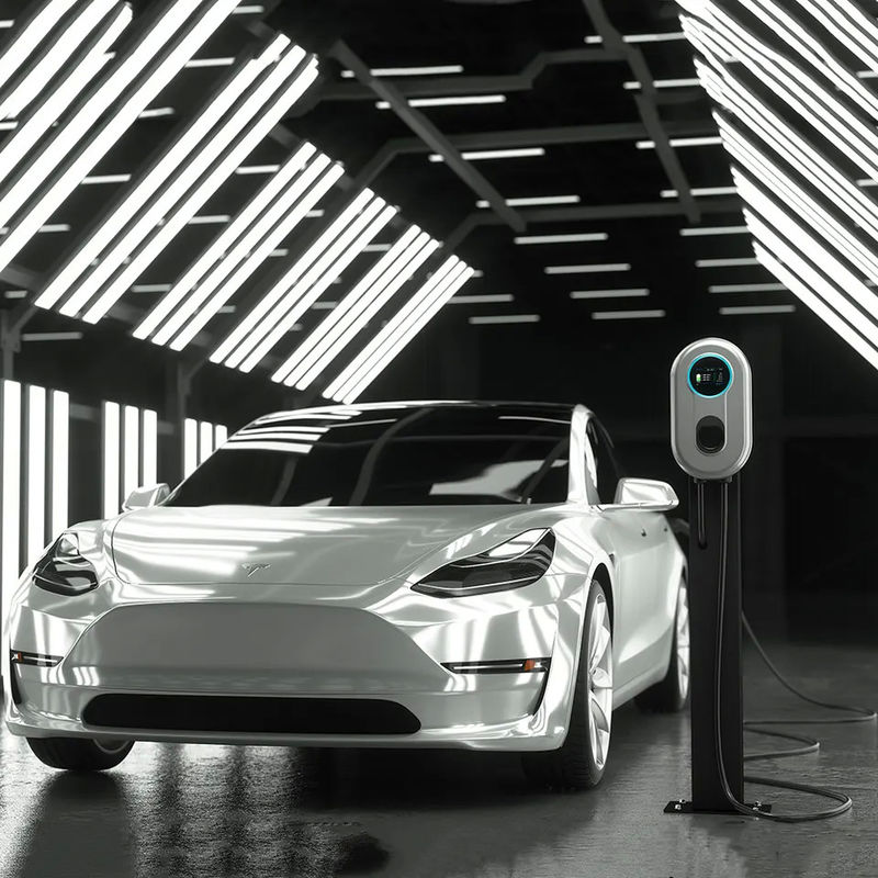 LCD οθόνης φορητός EV επίδειξης ενιαίος τύπος φορτιστών πυροβόλων όπλων 11kw - 2