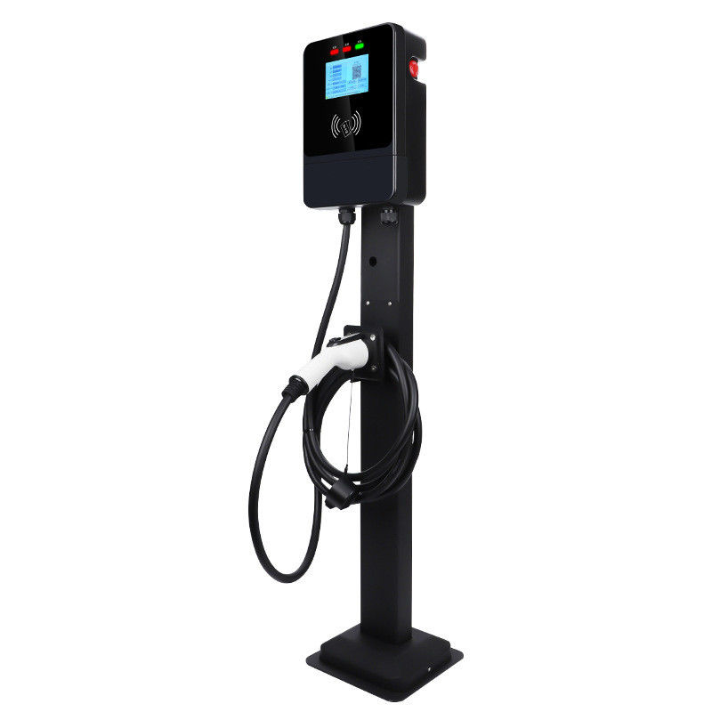 GBT 7kw Single Gun 4.3-Inch Screen 220V Wall EV φορτιστή με κουμπί έκτακτης ανάγκης