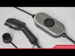 Φορητός EV Schuko ενιαίας φάσης σταθμός χρέωσης προσαρμοστών 16A με την επίδειξη LCD